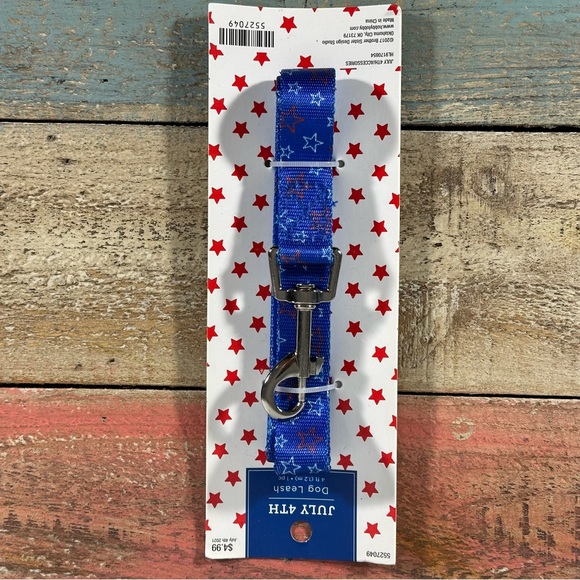 🔥SALE 4/$25 🐶Patriotic 4’ Dog Leash, NWT - Picture 3 of 5